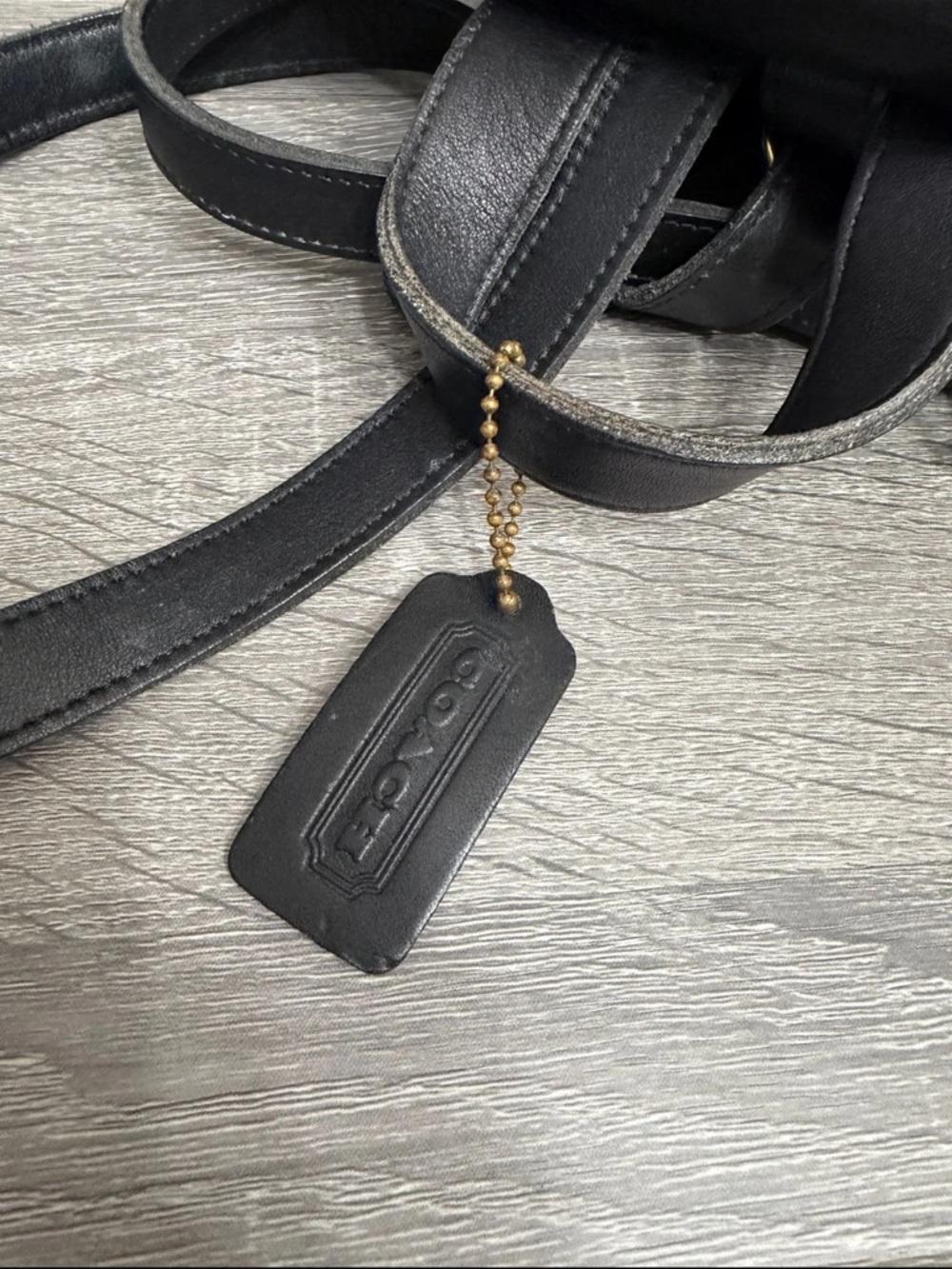 Coach Vintage Mini Leather Backpack in Black - Picture 6 of 8